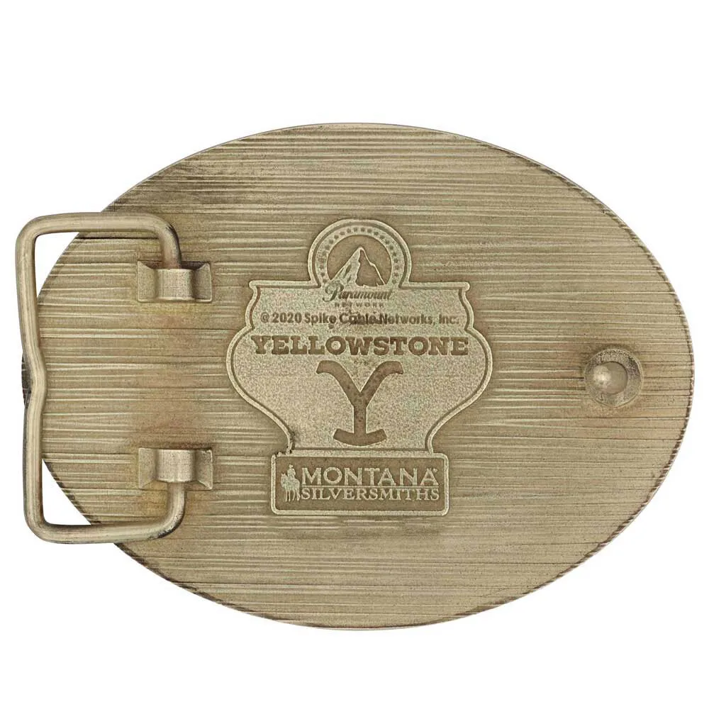The Yellowstone Y Filigree Oval Belt Buckle - Image 2