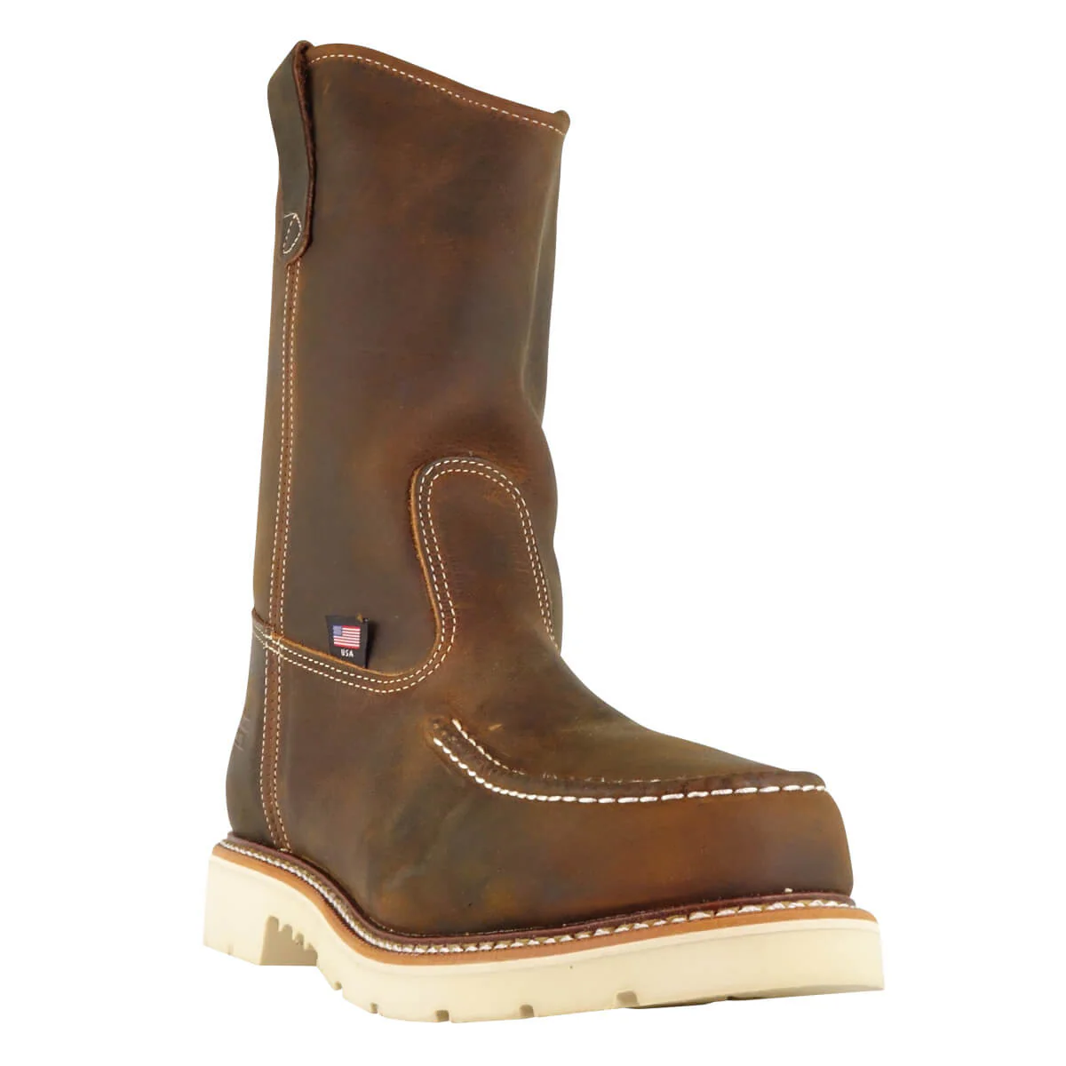 Thorogood 11" Trail Crazyhorse Moc Safety Toe Pull On Wellington - Image 2