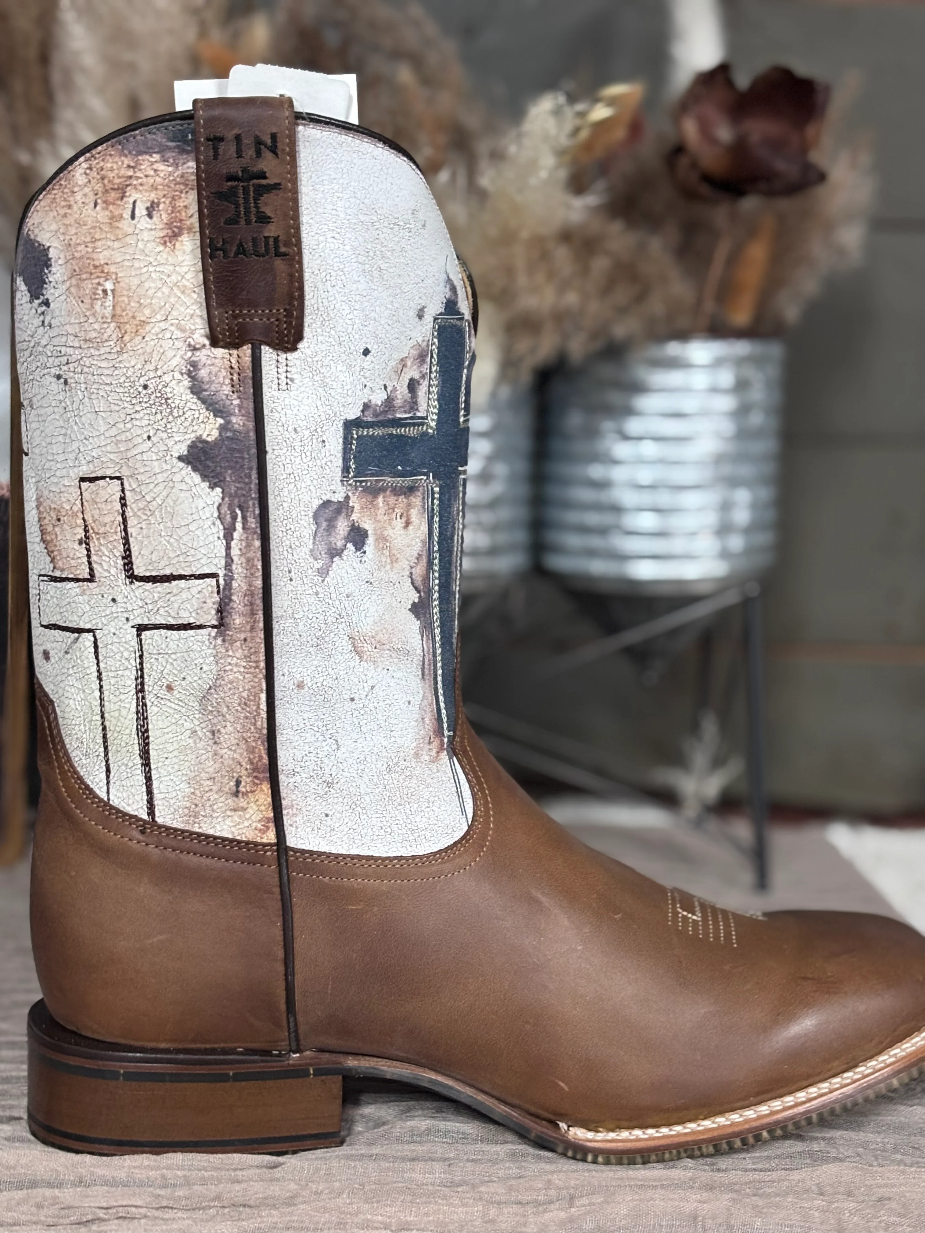 Tin Haul Church Cross Men's Boots - Image 4