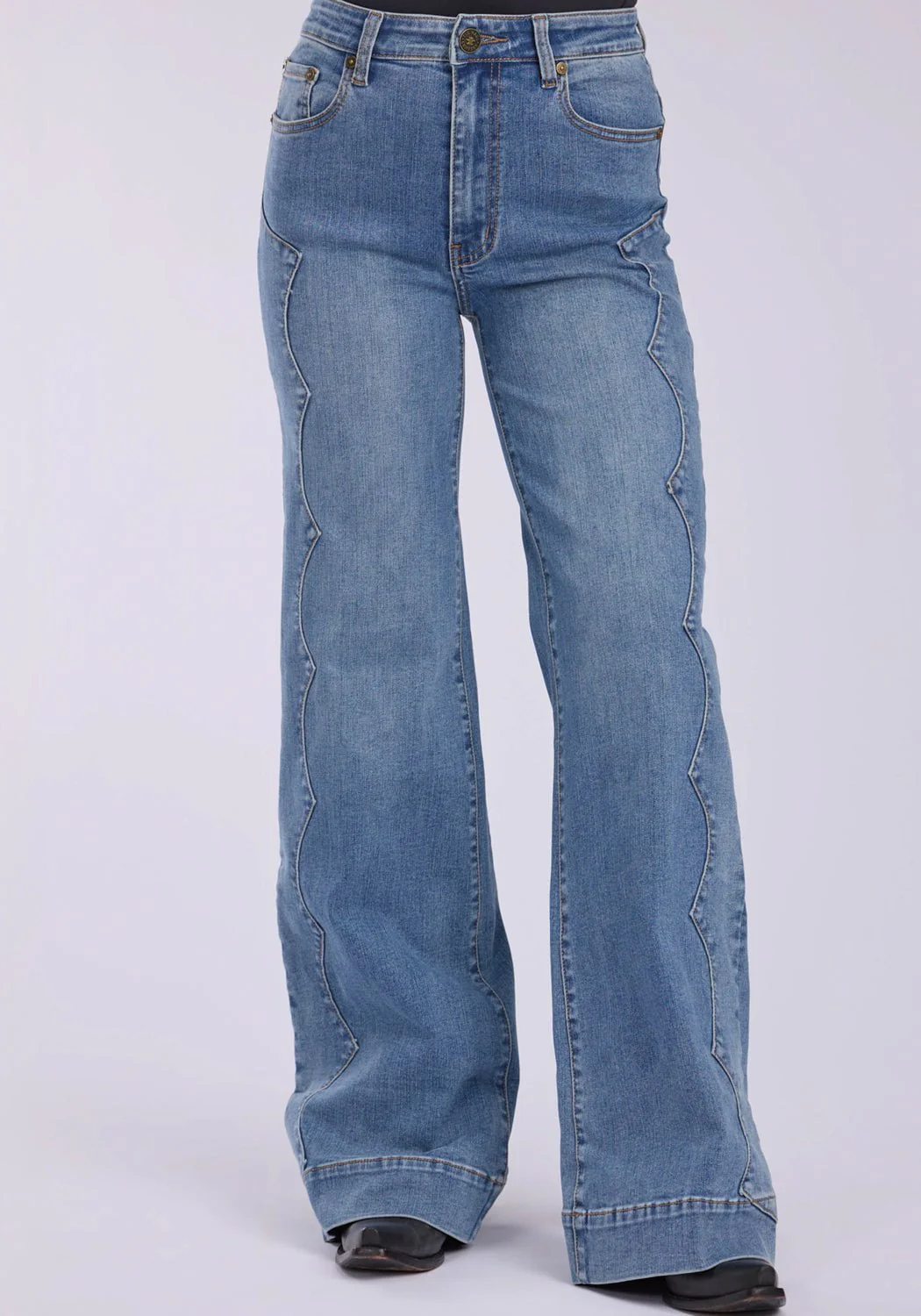Tin Haul Wide Leg Side Yoke Women's Jeans - Image 6