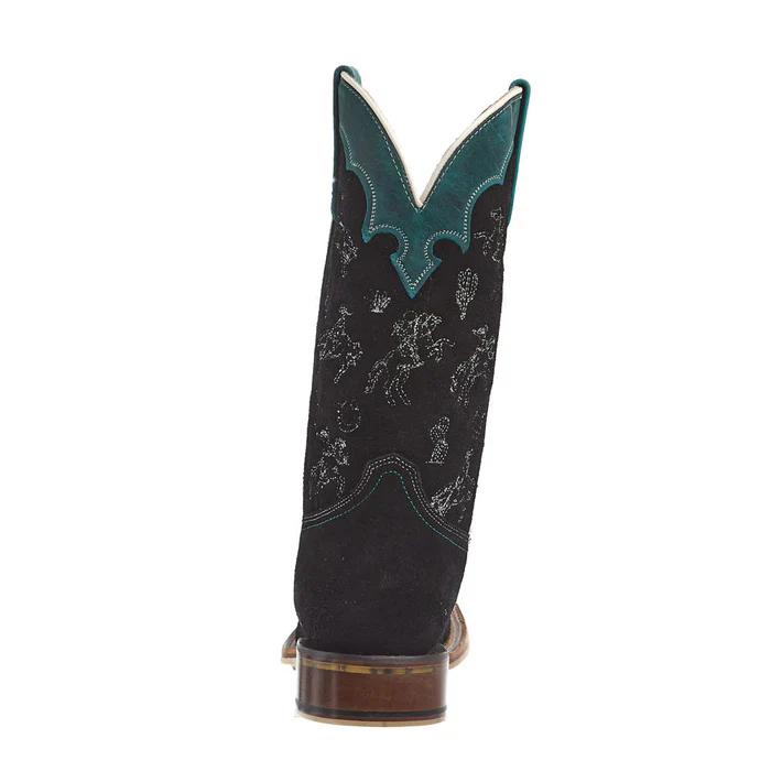 Tin Haul Women's Black Sueded Vamp 11In Black Top Boot - Image 2