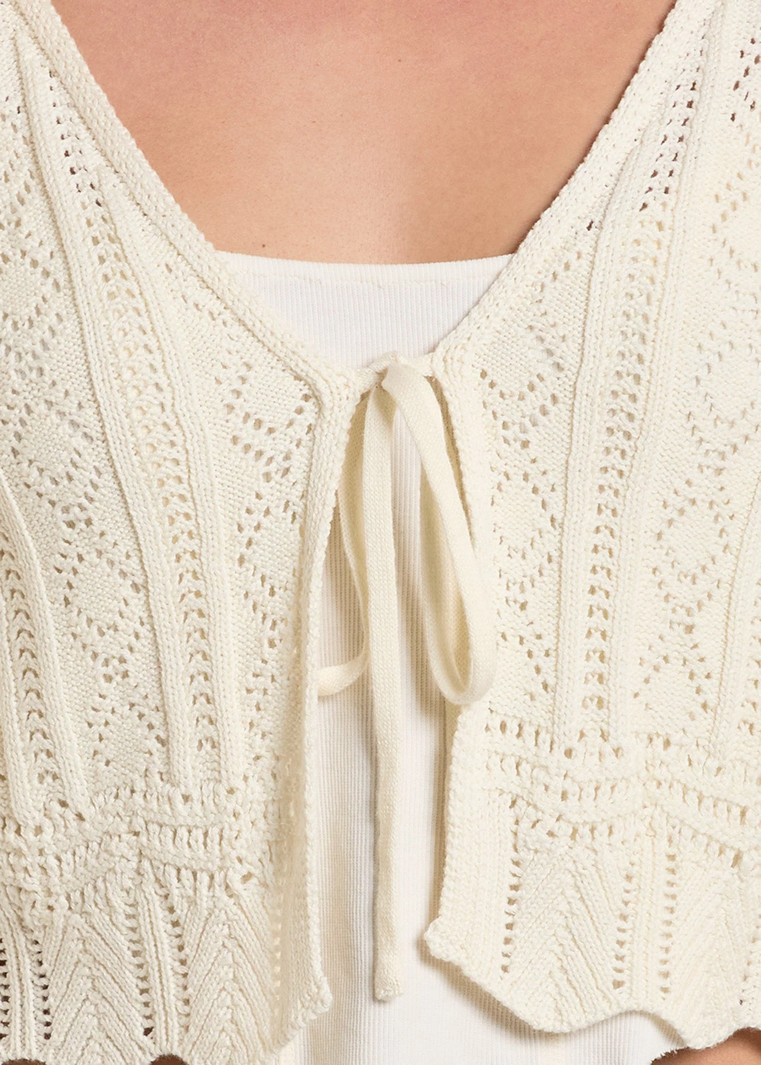 Tina Tie Knit Cardigan - Image 3