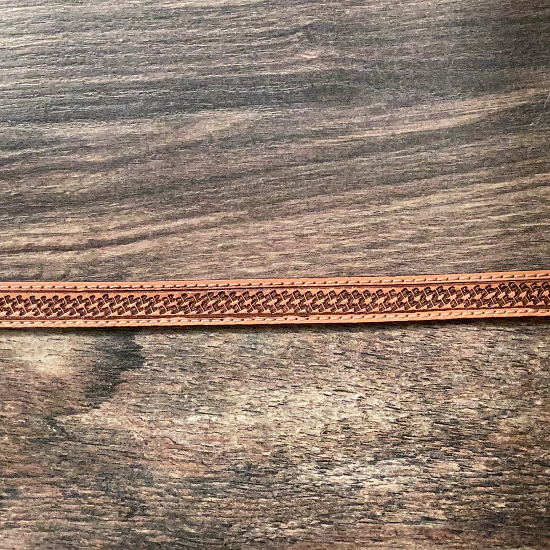 Tooled Basket Weave Hat Band - Image 2