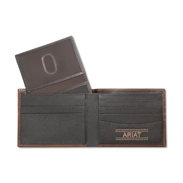 Bifold Pass Case Wallet Brown - Image 2