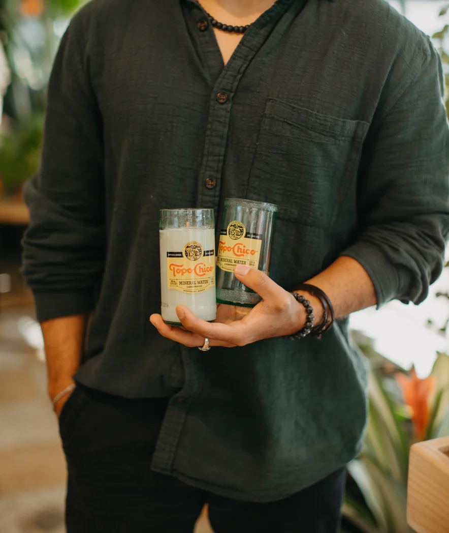 Topo Chico Tropical Citrus Scented Soy Candle - Image 3