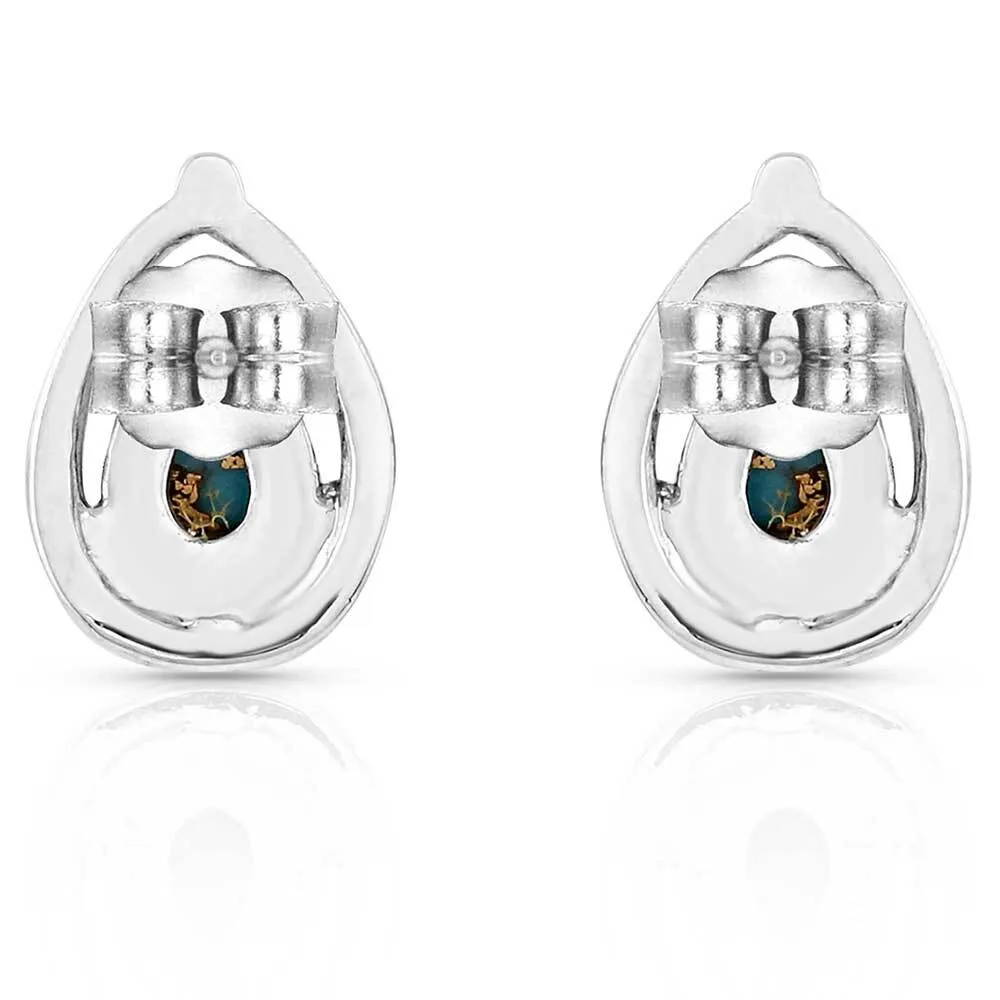 Touch of Turquoise Teardrop Earrings - Image 2
