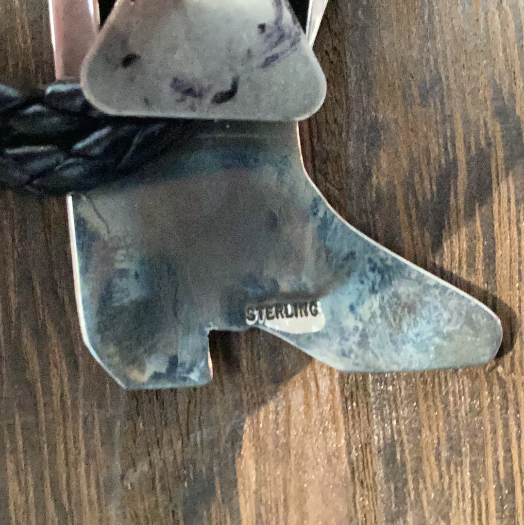 Turquoise Boot Bolo Tie - Image 3
