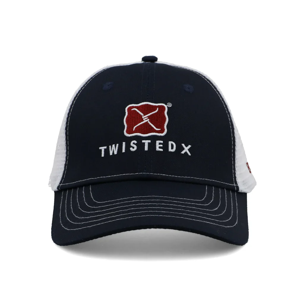 Twisted X Buckle Cap Navy & White - Image 2