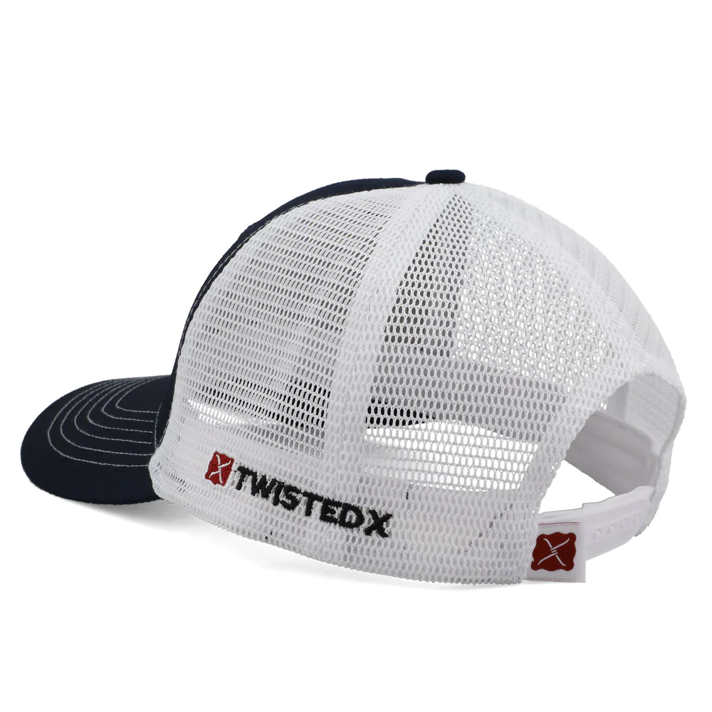 Twisted X Buckle Cap Navy & White - Image 3