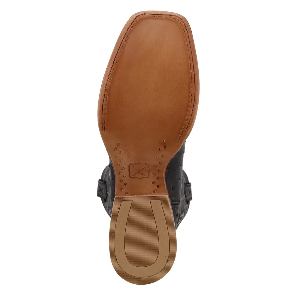 Twisted X Men's Ruff Stock Black Square Toe Boot - Image 3
