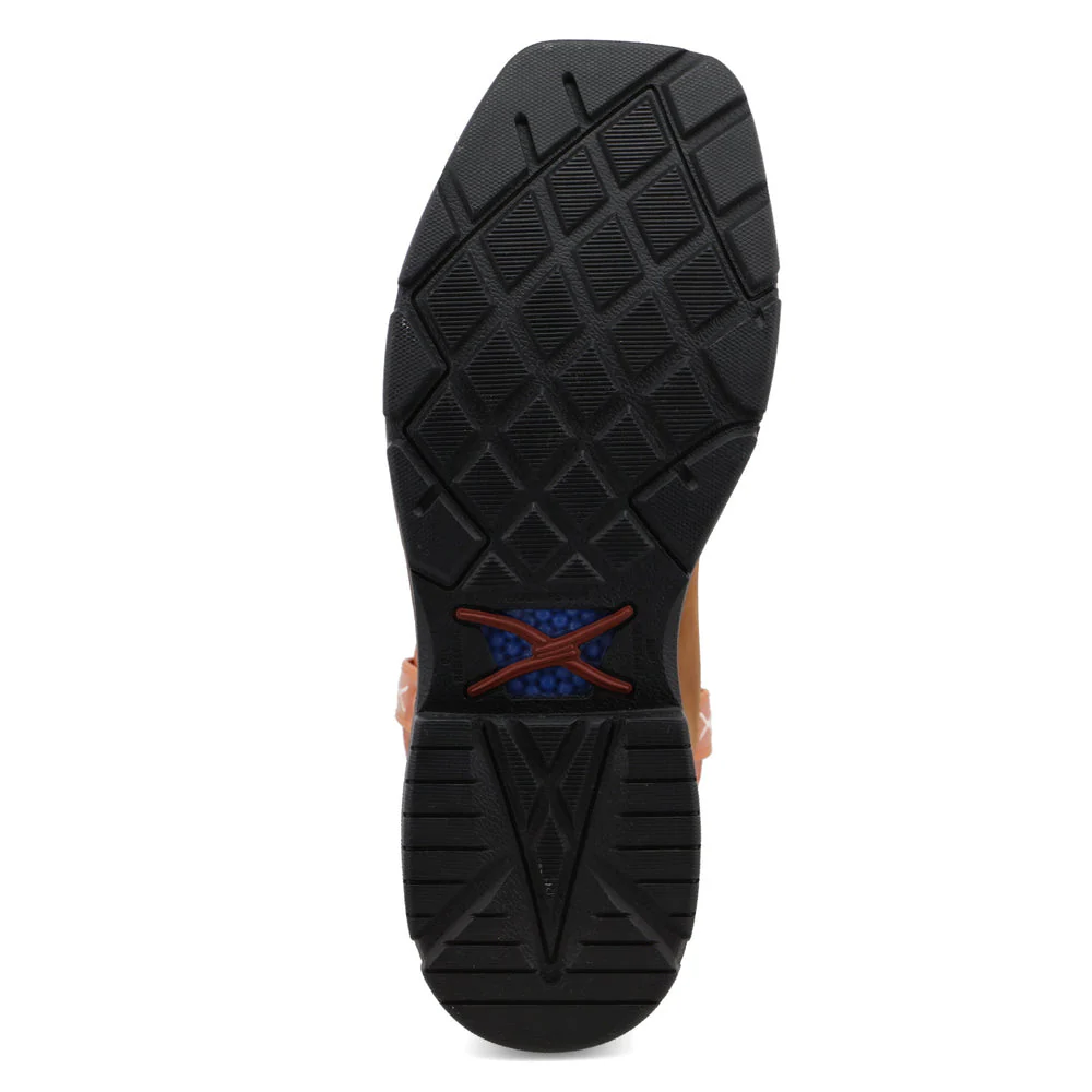 Twisted X Western Work Men's Boots Orange/Brown - Image 3