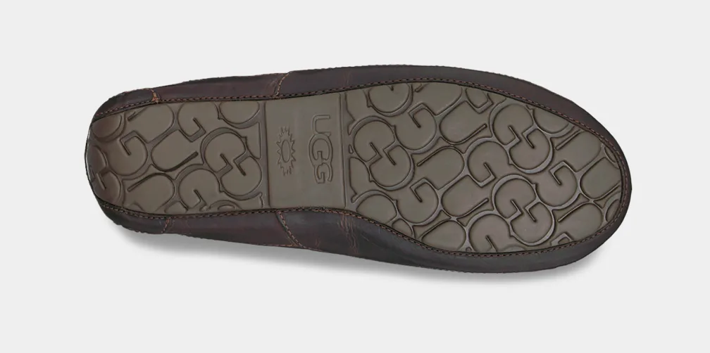 UGG™ Ascot Leather Slipper Dark Spice - Image 5