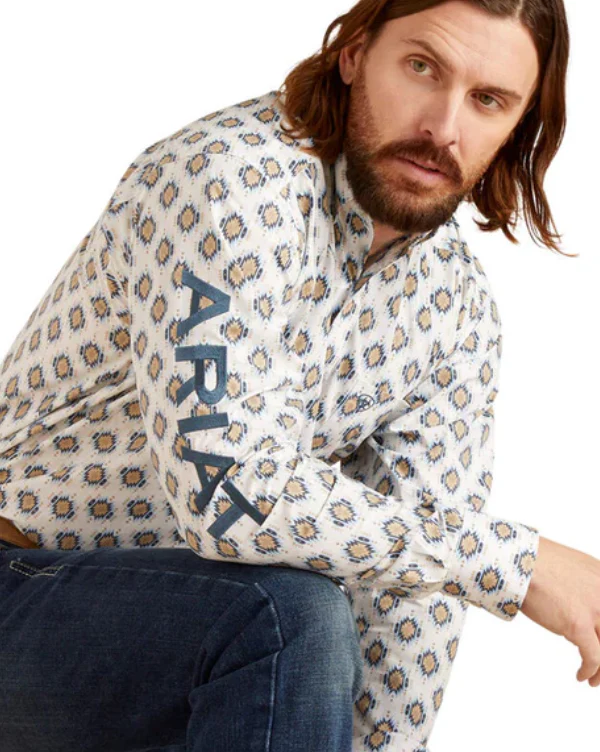 Final Sale ✨Ariat Men's Team Warner Classic Fit Long Sleeve Buttondown Shirt - Image 3