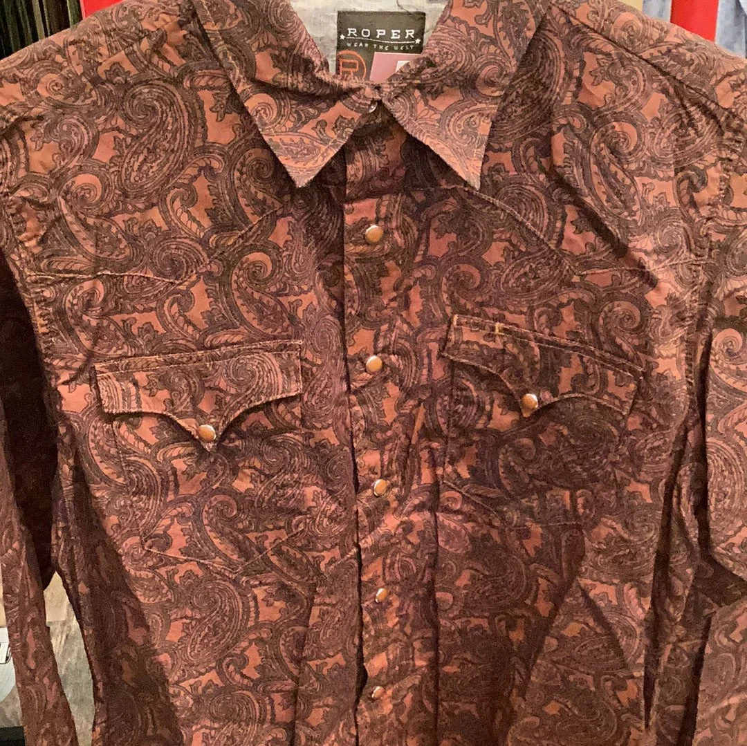 Final Sale ✨ 1685 Vintage Paisley Roper Men’s Shirt