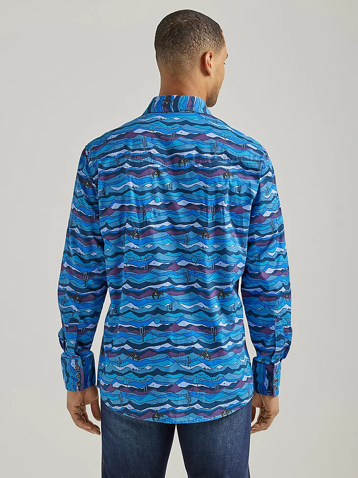 Final Sale ✨Way Out West Blue Mountain Snap Up - Image 2
