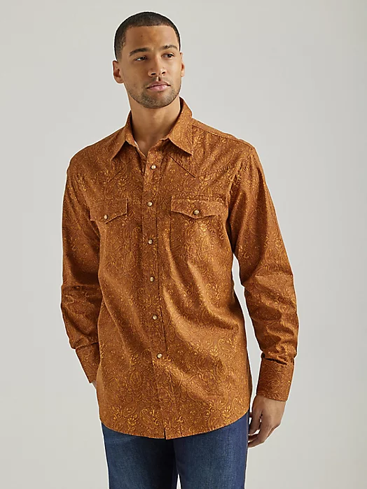 Final Sale ✨Wrangler Way Out West Rawhide Snap Up - Image 3