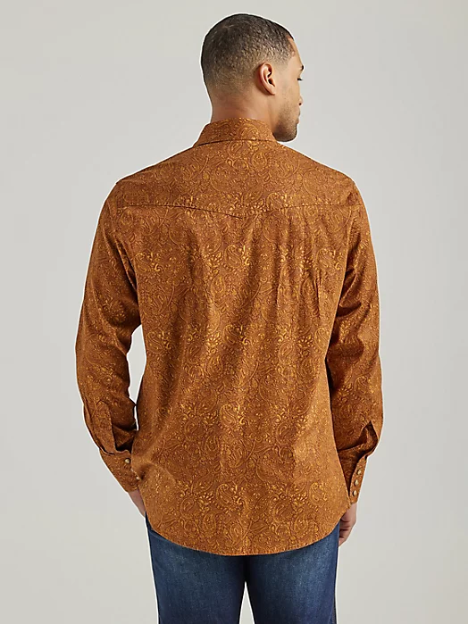 Final Sale ✨Wrangler Way Out West Rawhide Snap Up - Image 4