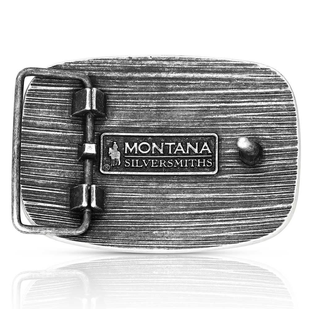 Western Patriotic Longhorn Buckle - Image 3