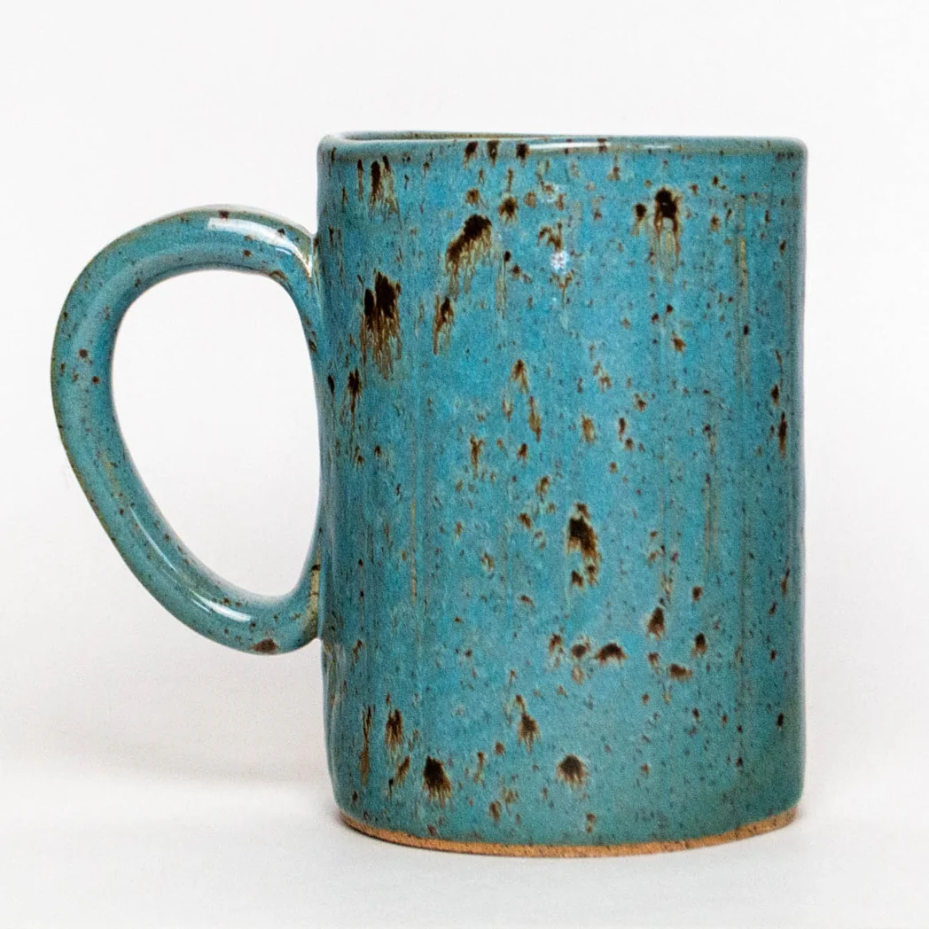 White Chicken Handmade Mug 14oz - Image 3