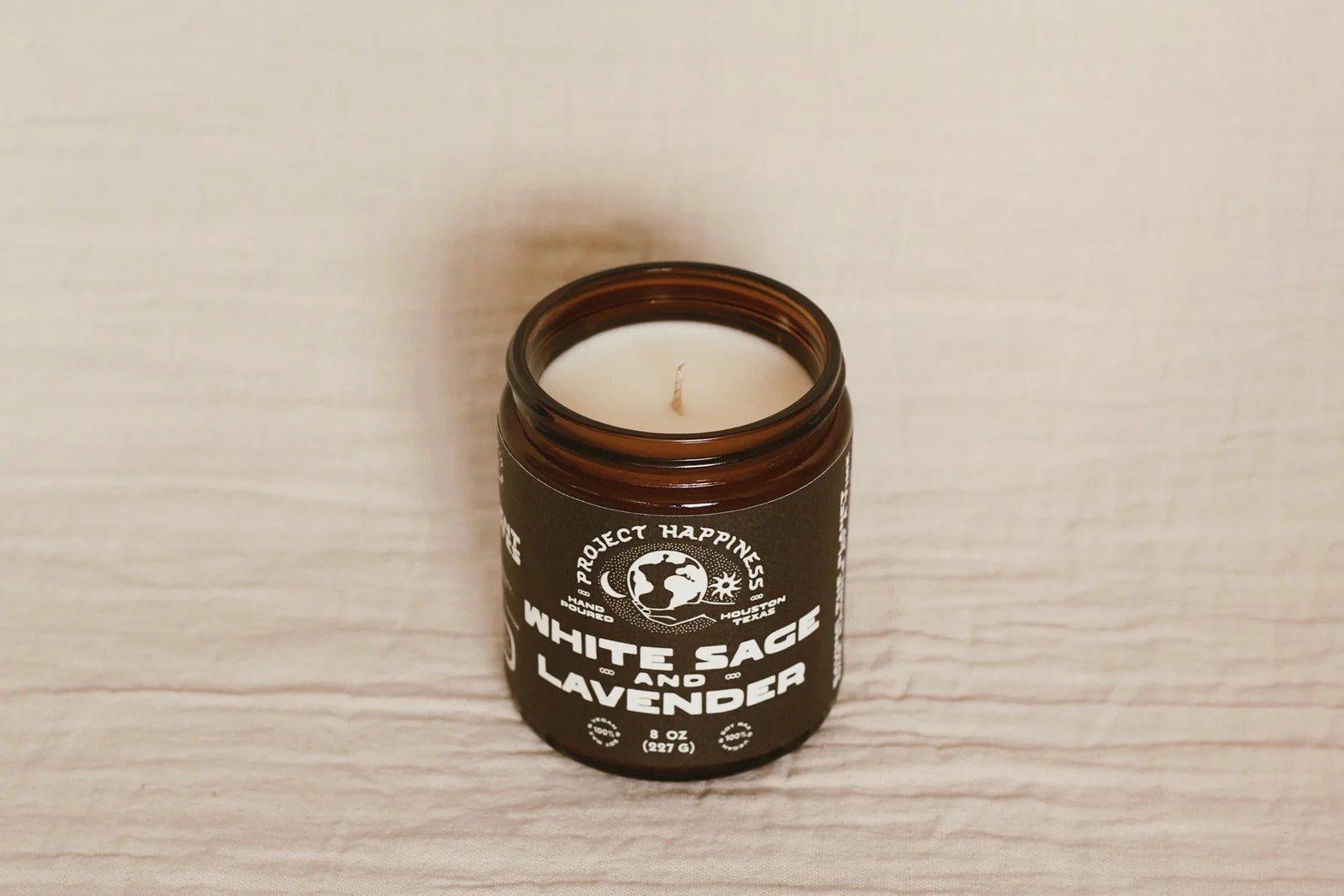 White Sage and Lavender Soy Candle - Image 2