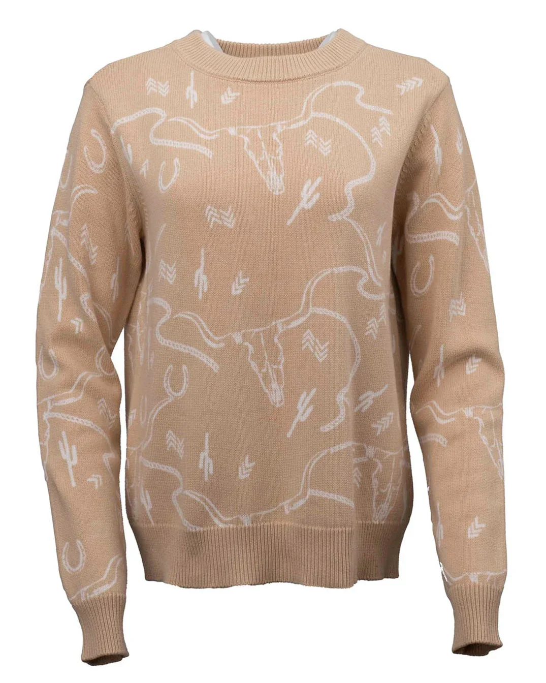 Women’s Ainsley Sweater Tan/Black - Image 3