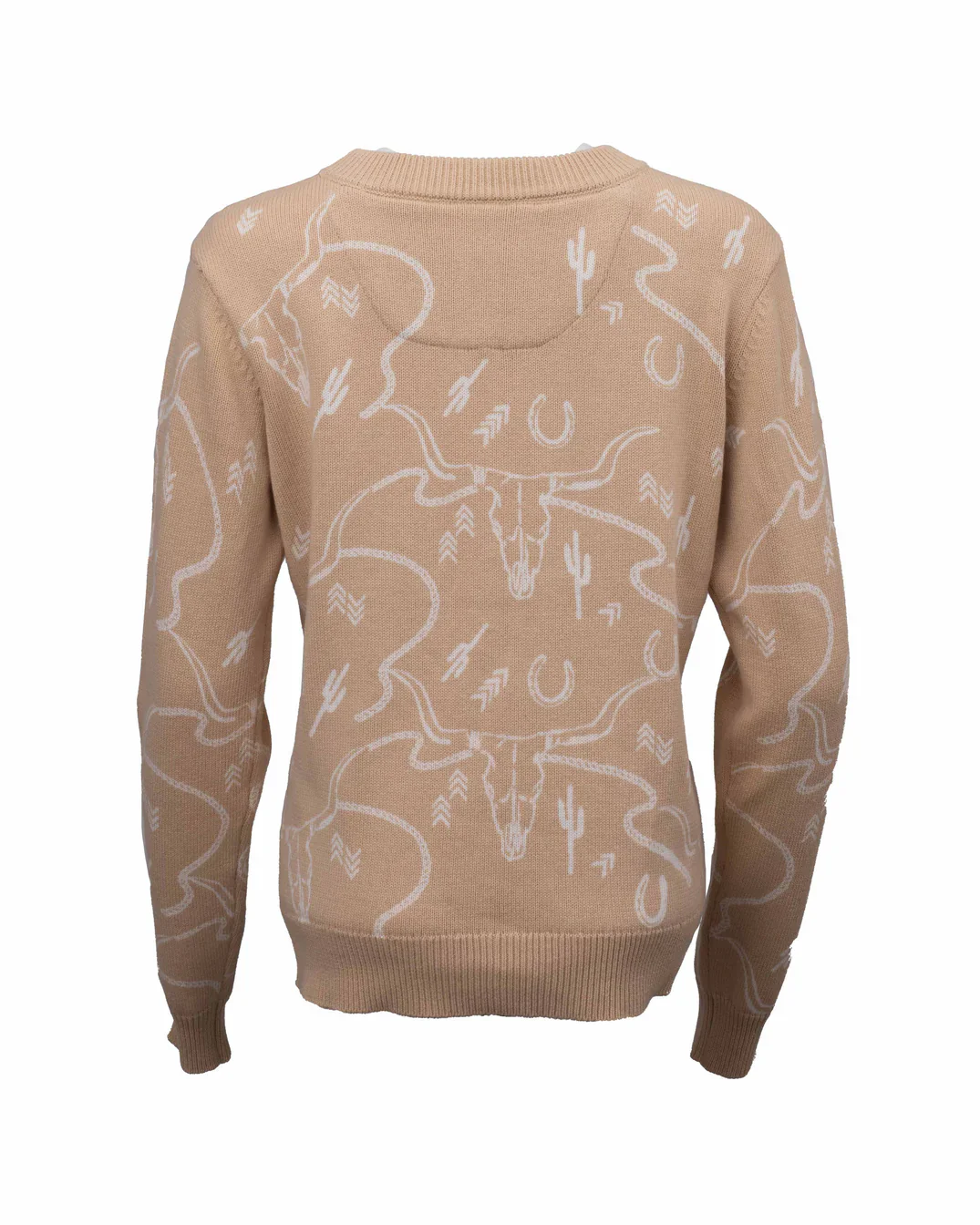 Women’s Ainsley Sweater Tan/Black - Image 4