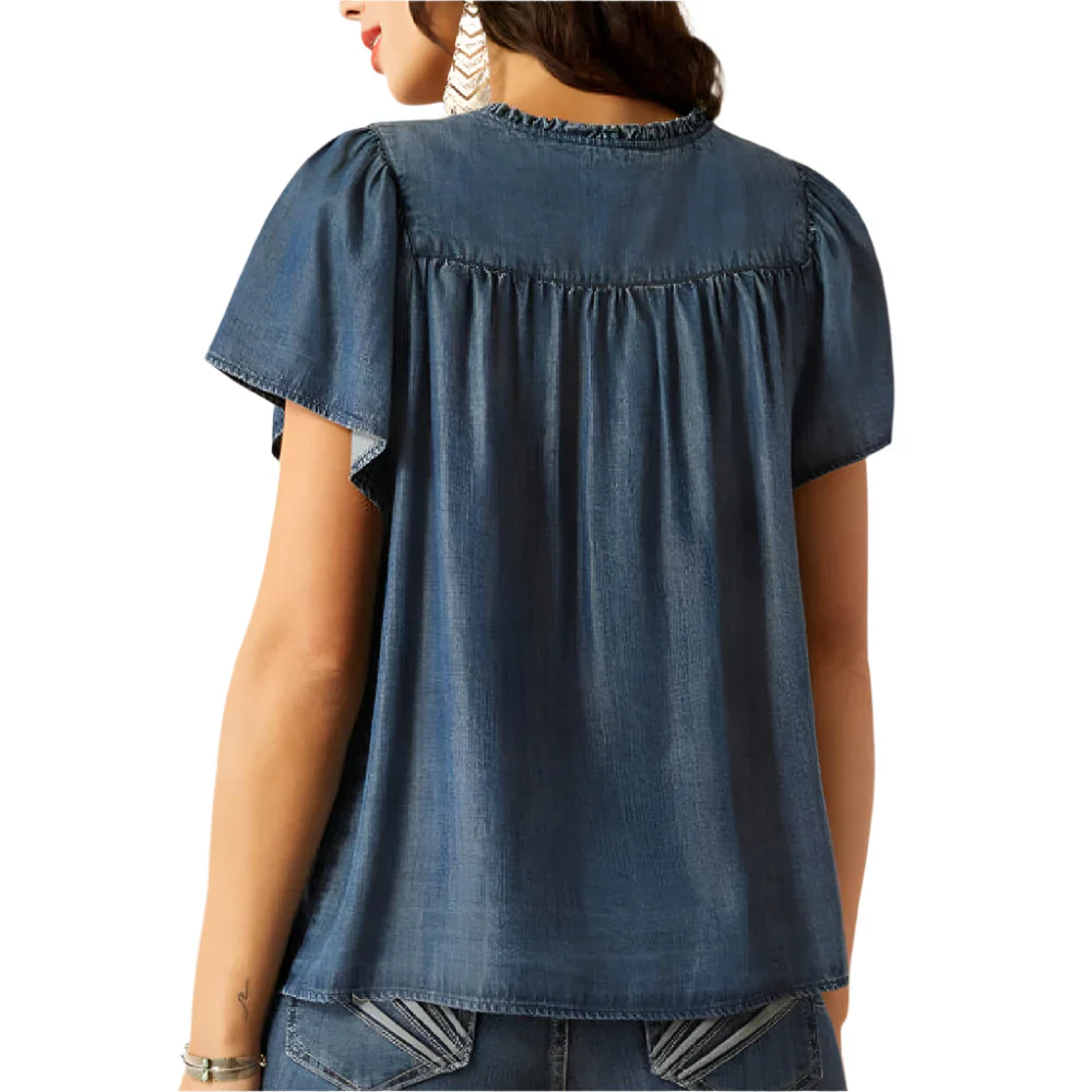 Ariat Women's Emma Denim Top - Image 2