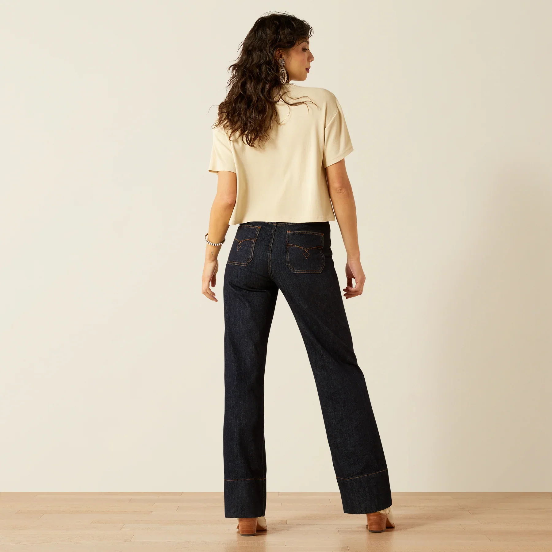 Ariat Ultra High Rise Tomboy Western Utility Wide Leg Jean - Image 9