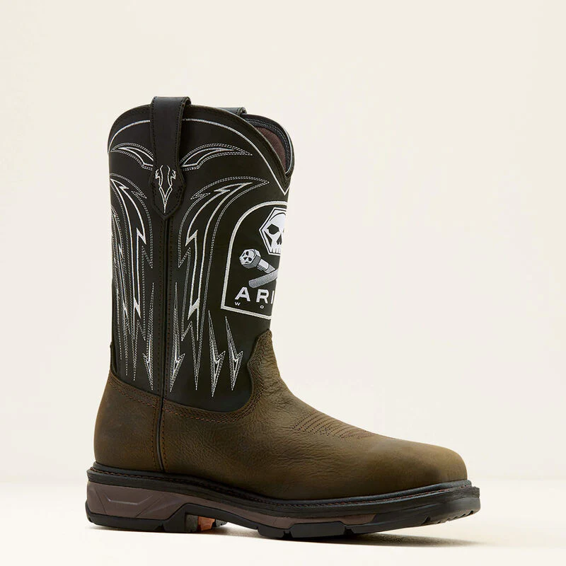 WorkHog XT Bolt Skull Waterproof Wide Square Toe Carbon Toe Work Boot - Image 4