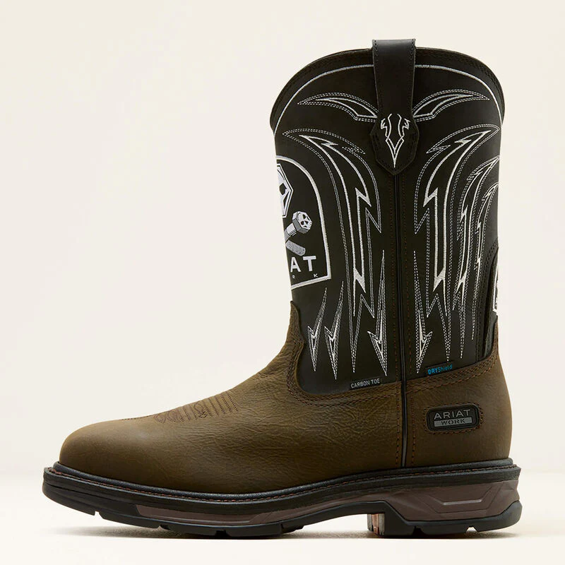WorkHog XT Bolt Skull Waterproof Wide Square Toe Carbon Toe Work Boot - Image 6