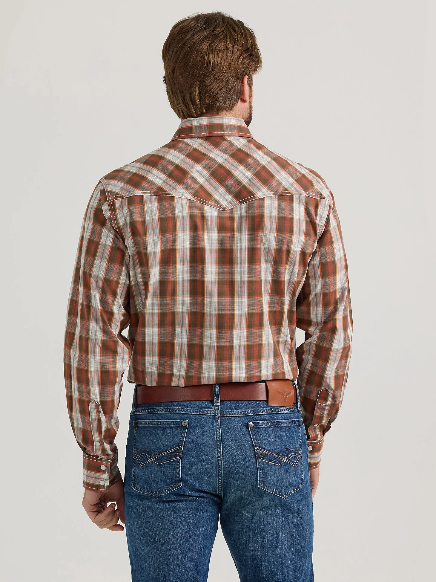 Wrangler 20x Mocha Men's Snap Up - Image 4