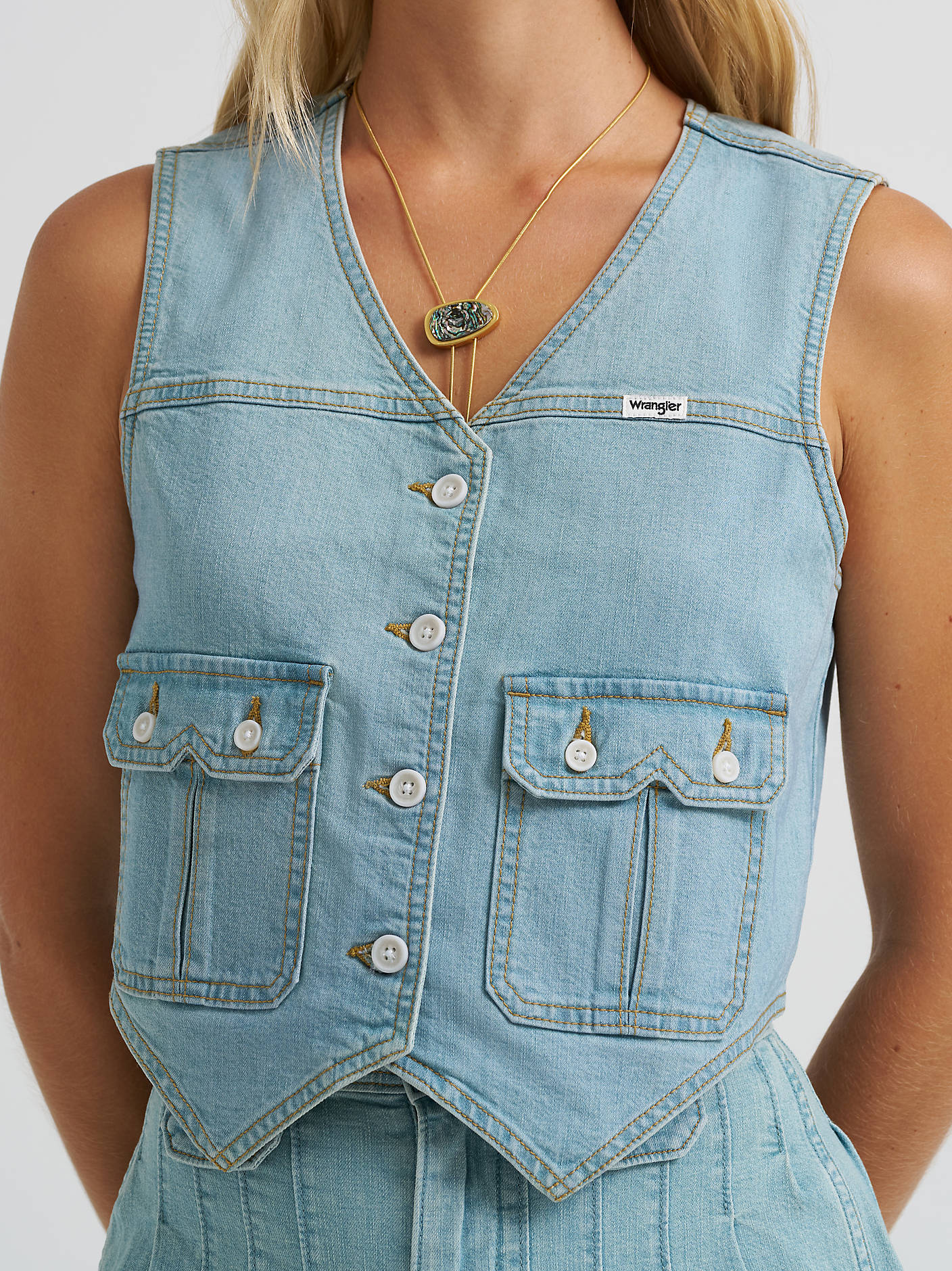 Wrangler 80s Denim Vest - Image 3
