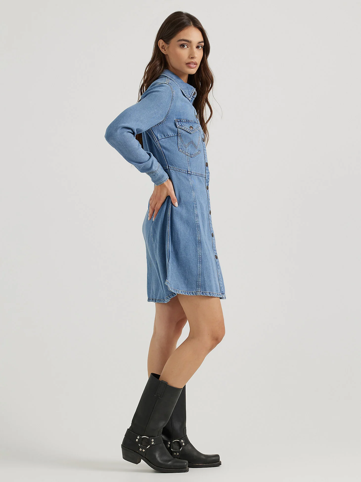 Final Sale ✨Wrangler Amelia Denim Women's Dress - Image 3