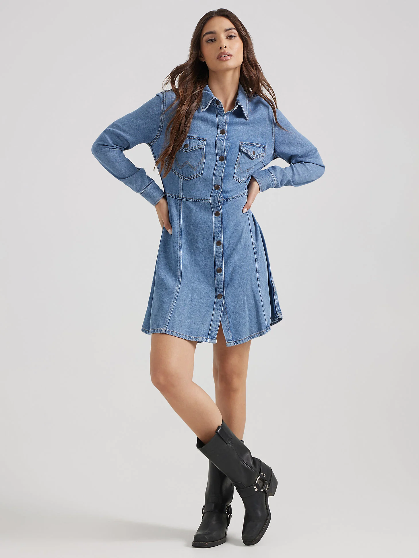 Final Sale ✨Wrangler Amelia Denim Women's Dress - Image 4