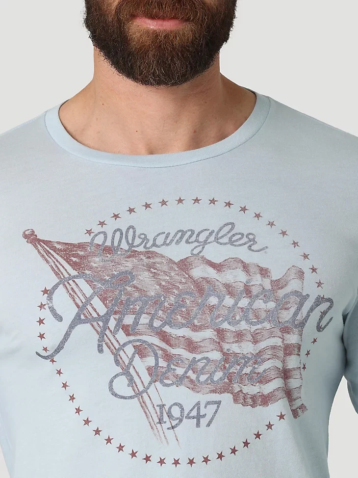 Final Sale ✨Wrangler American Denim Men's Long Sleeve T-Shirt - Image 2