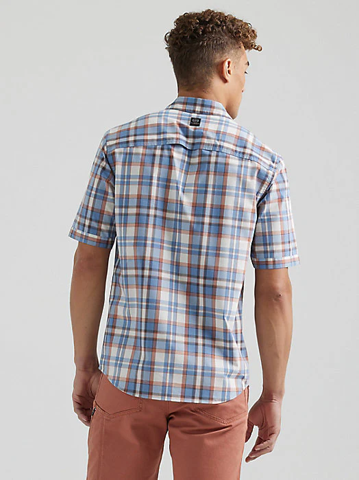 Wrangler ATG Asymmetrical Plaid Men's Shirt - Image 3
