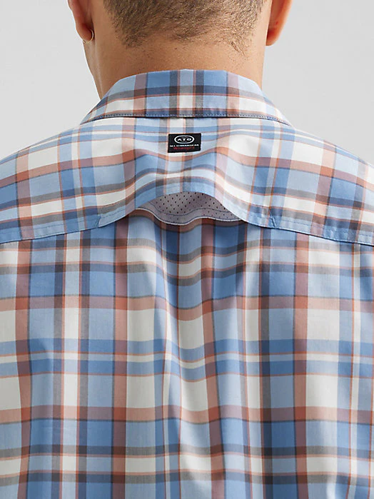 Wrangler ATG Asymmetrical Plaid Men's Shirt - Image 4