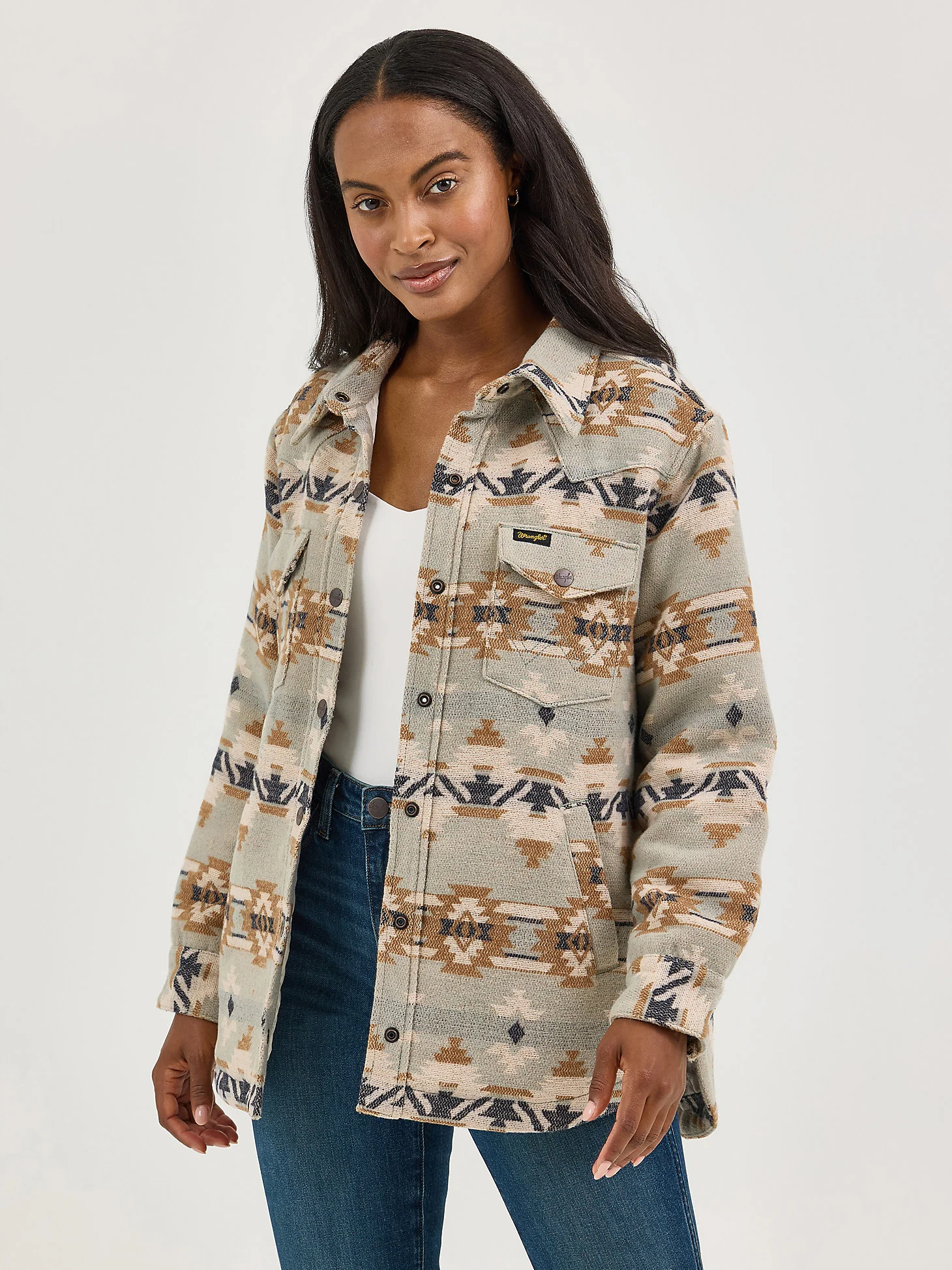 Wrangler Aztec Women's Shacket - Image 2