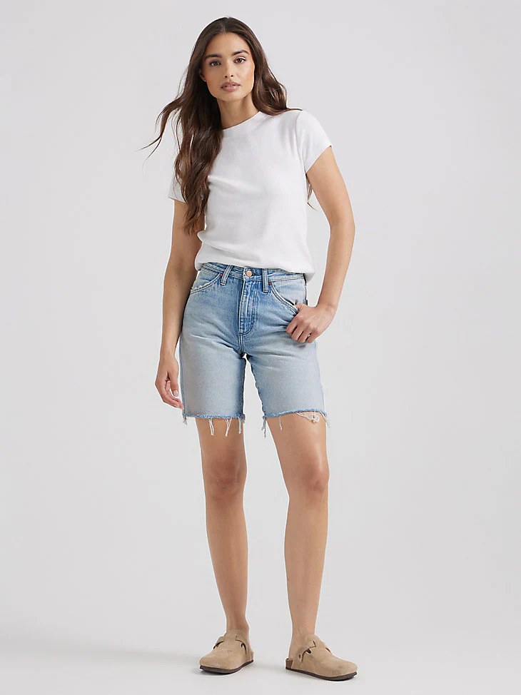 Wrangler Cowboy Bermuda Sky Women's Shorts - Image 3