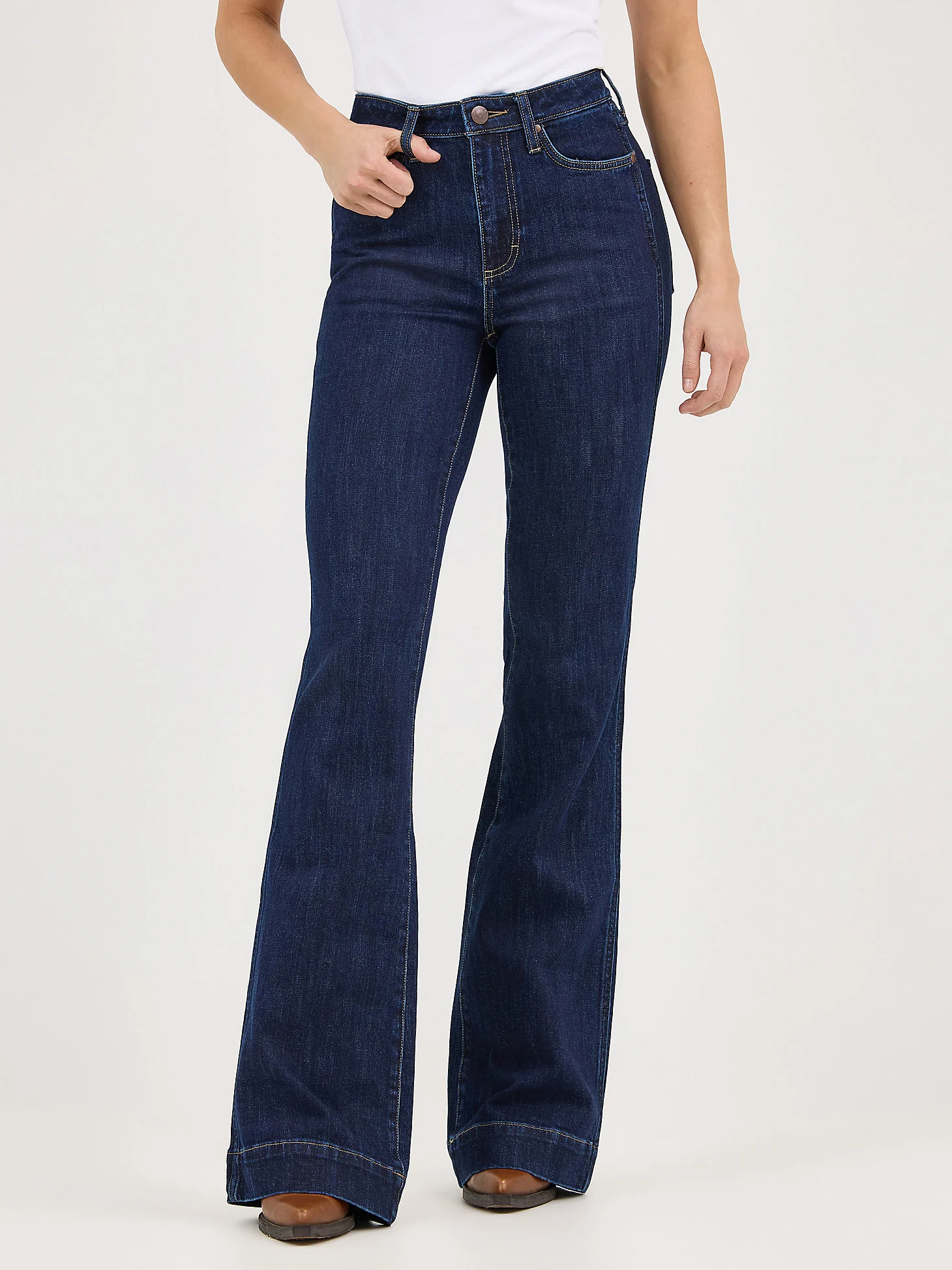 Wrangler Beth Deep Sapphire Trouser - Image 4
