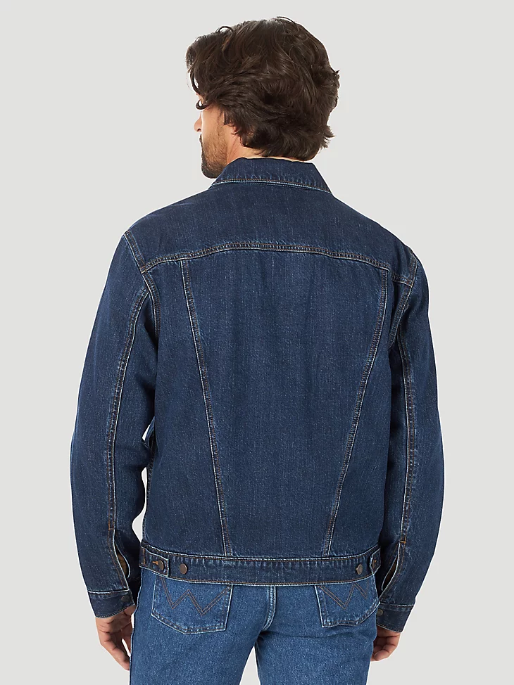 Final Sale ✨Wrangler Blanket Lined Solid Denim Jacket - Image 3