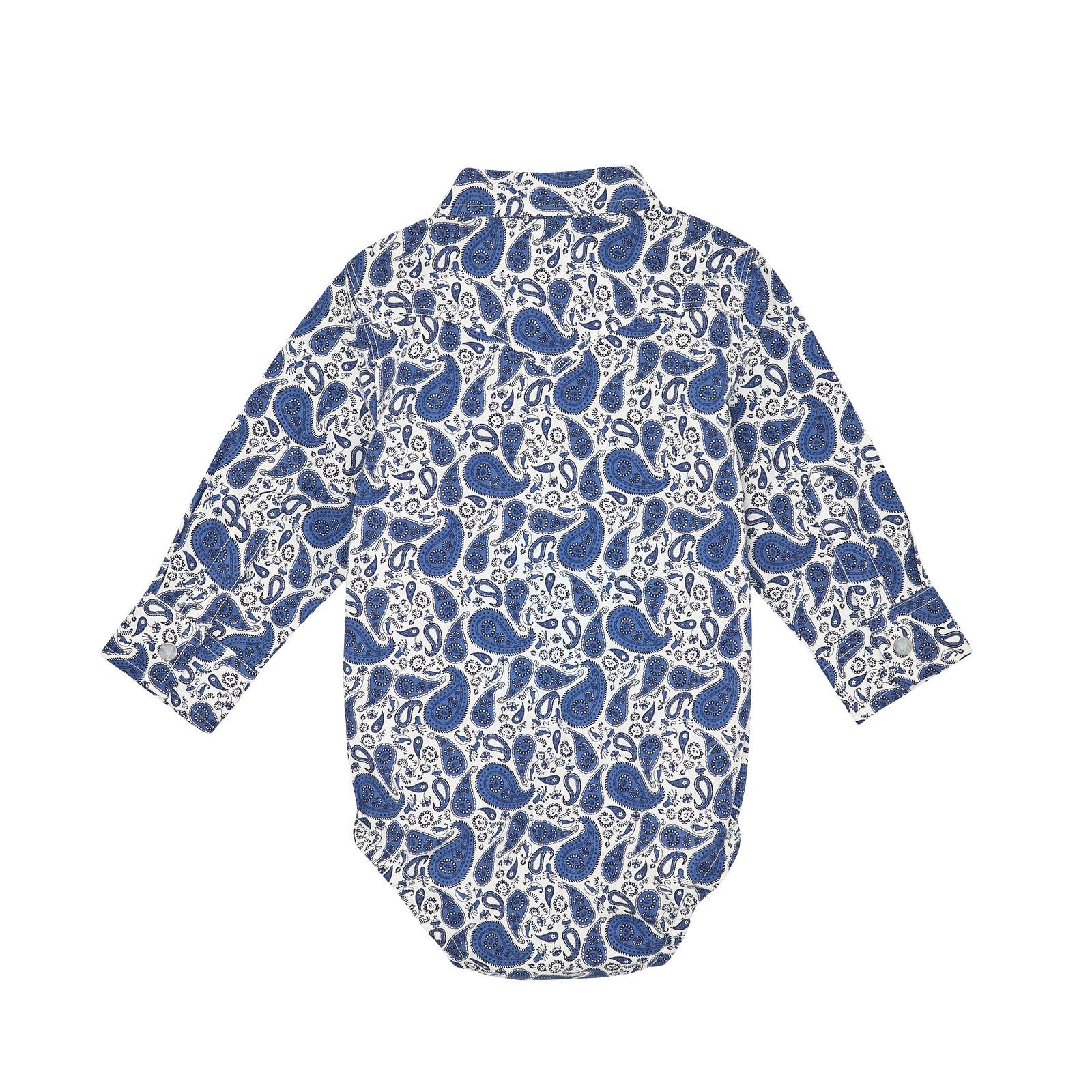 Wrangler Blue Paisley Onesie - Image 2