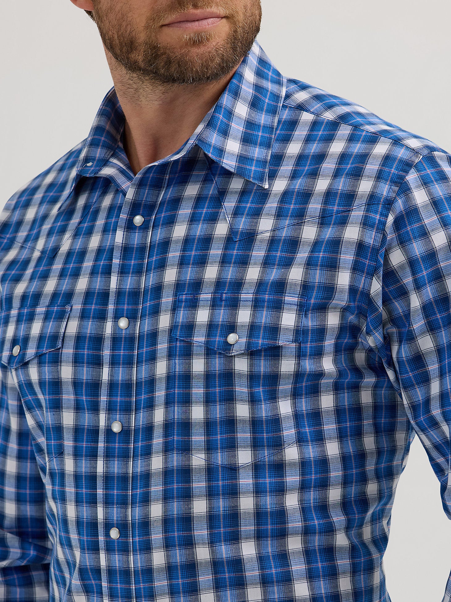 Wrangler Blue Wrinkle Resist Men's - Image 2