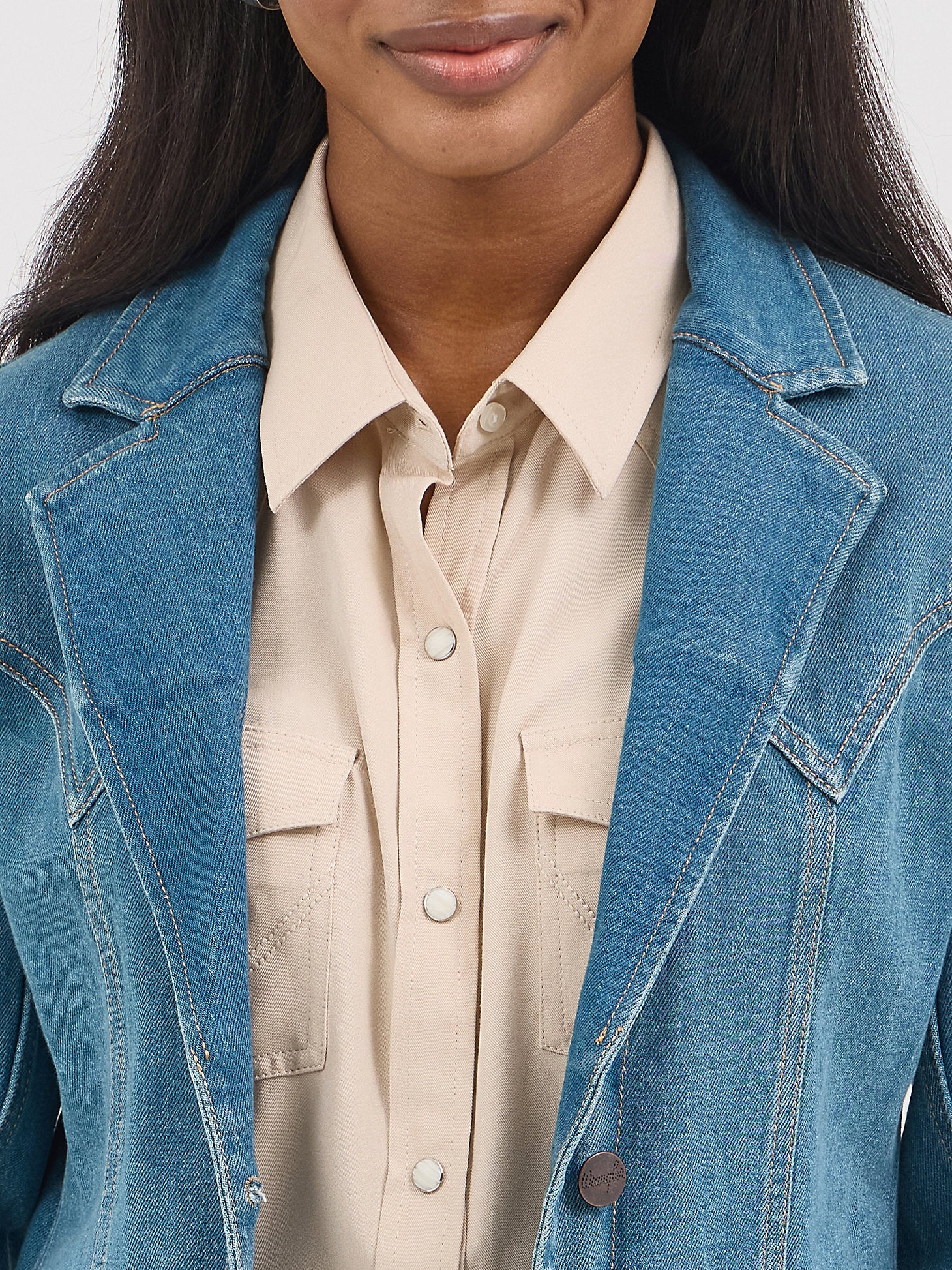 Wrangler Brittany Denim Blazer - Image 6