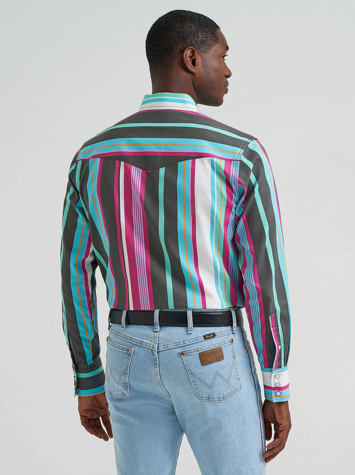 Wrangler Brushpopper Bold Multi Snap Up - Image 5