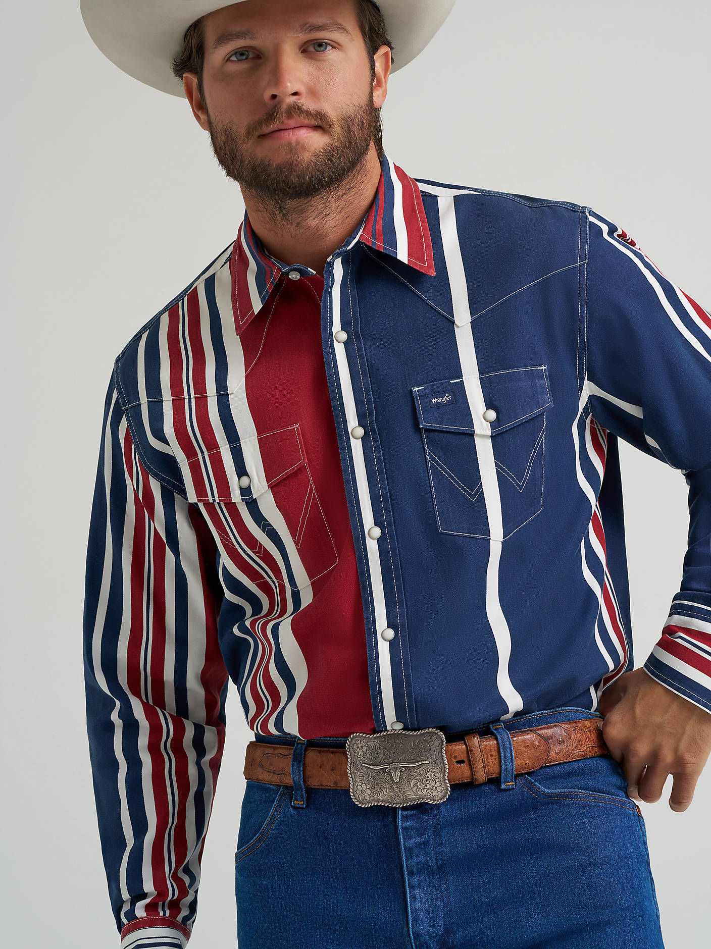 Wrangler Brushpopper USA Snap Up - Image 3
