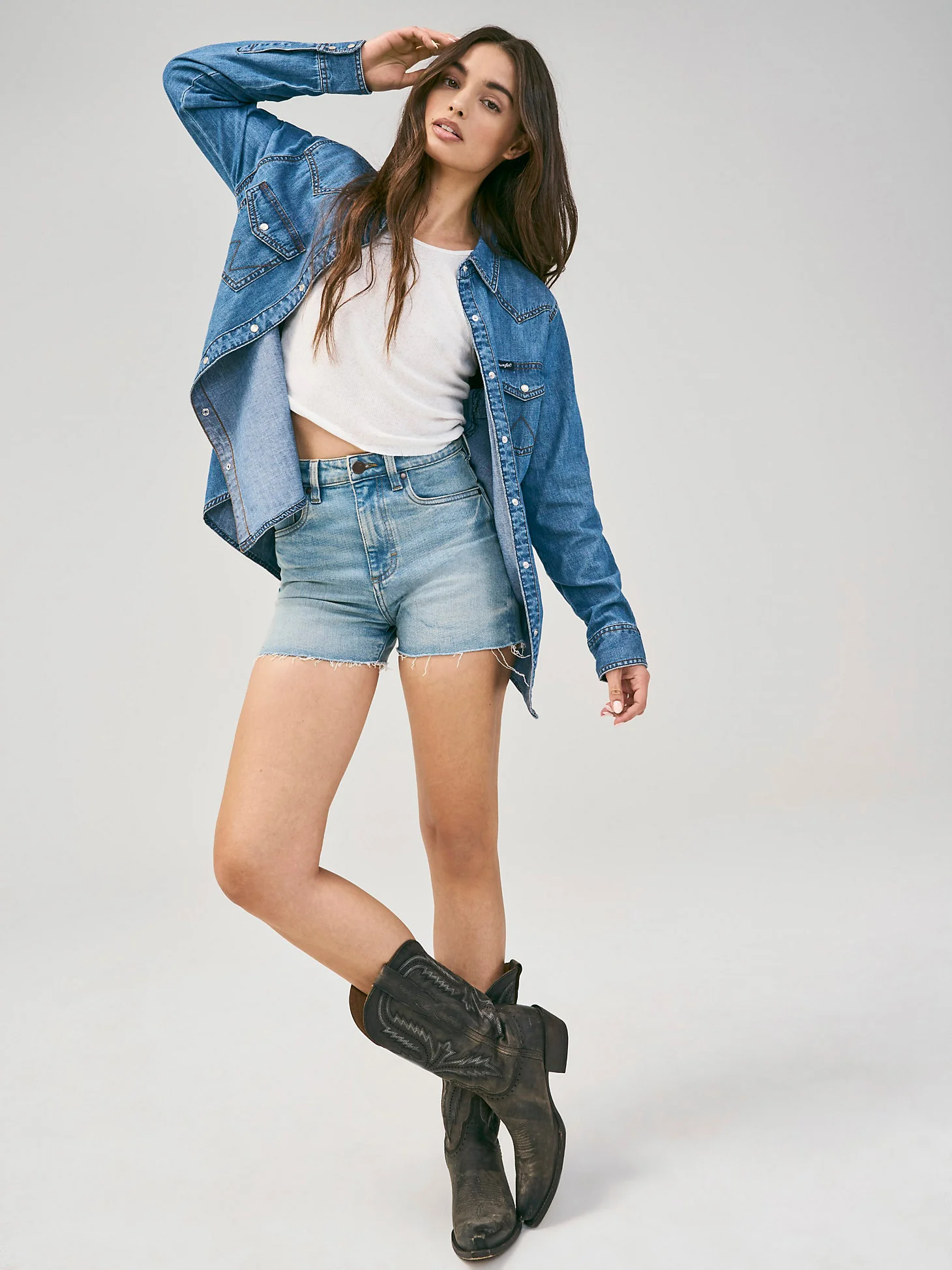 Wrangler Carrie Denim Shorts - Image 4