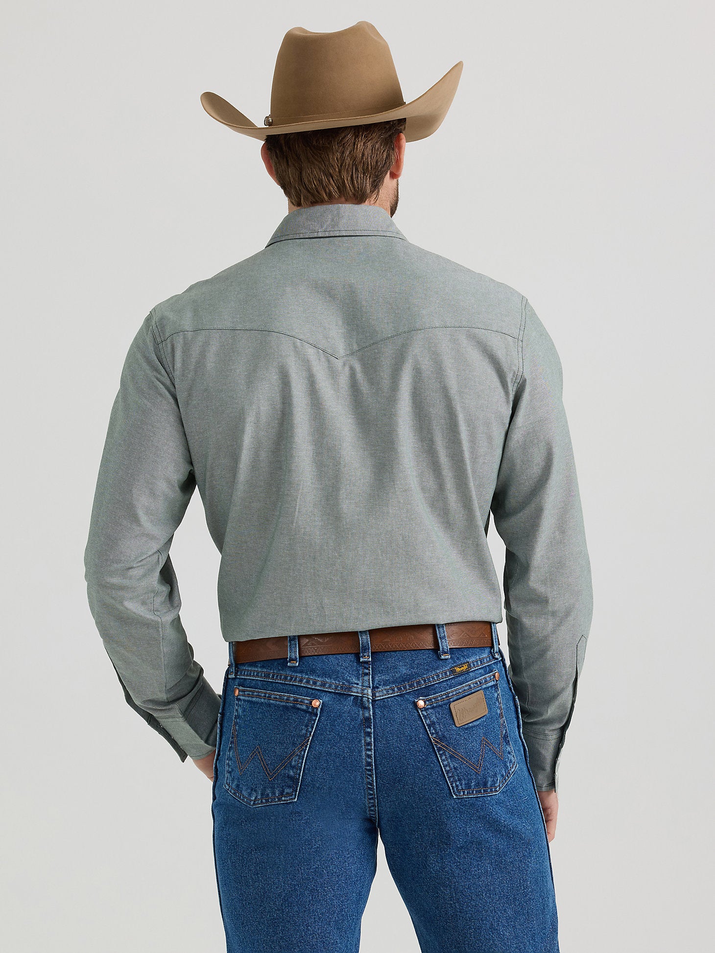 Wrangler Chambray Forest Men's Button Up - Image 3