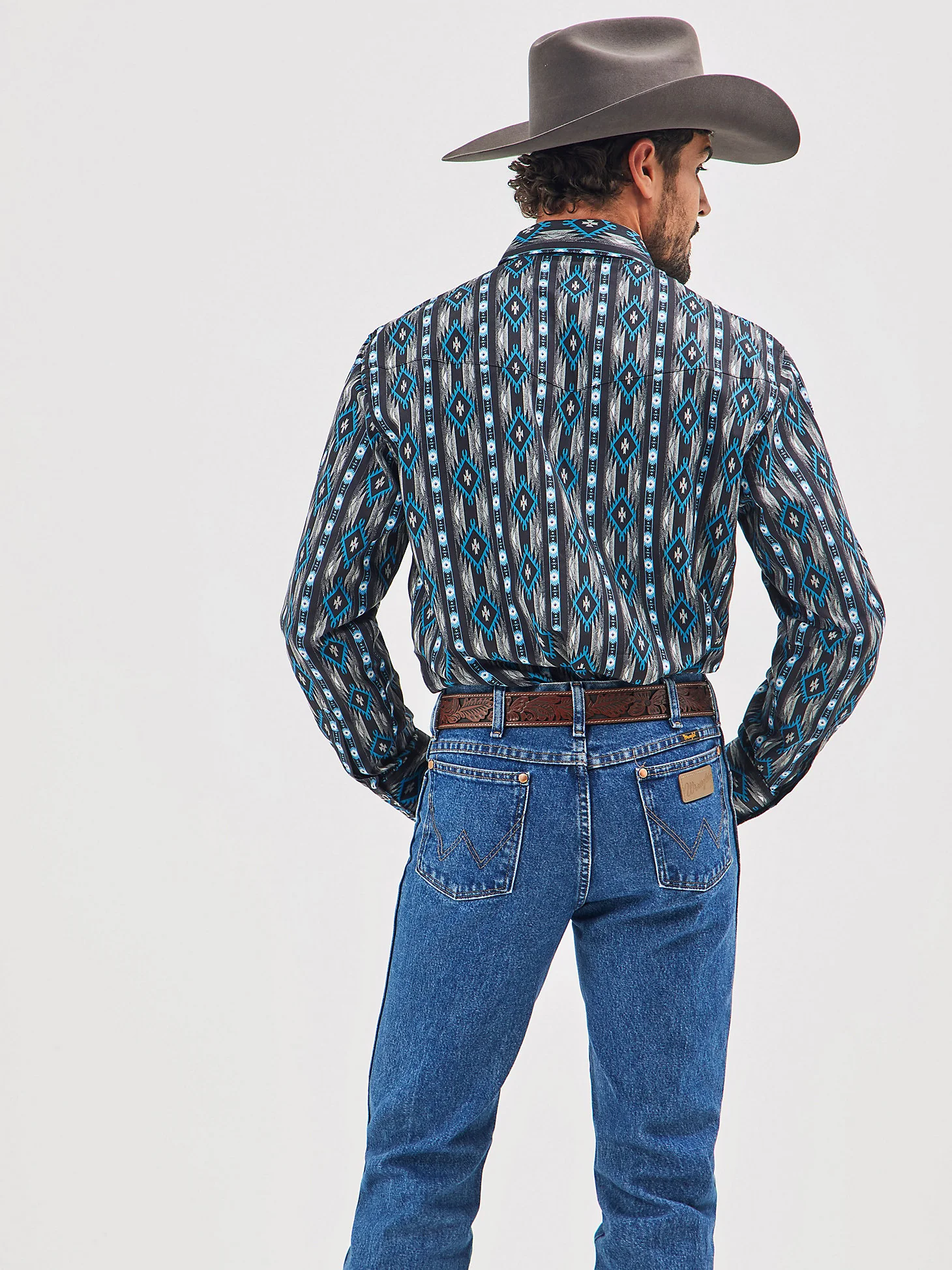Wrangler Checotah Black Aztec Men's - Image 4