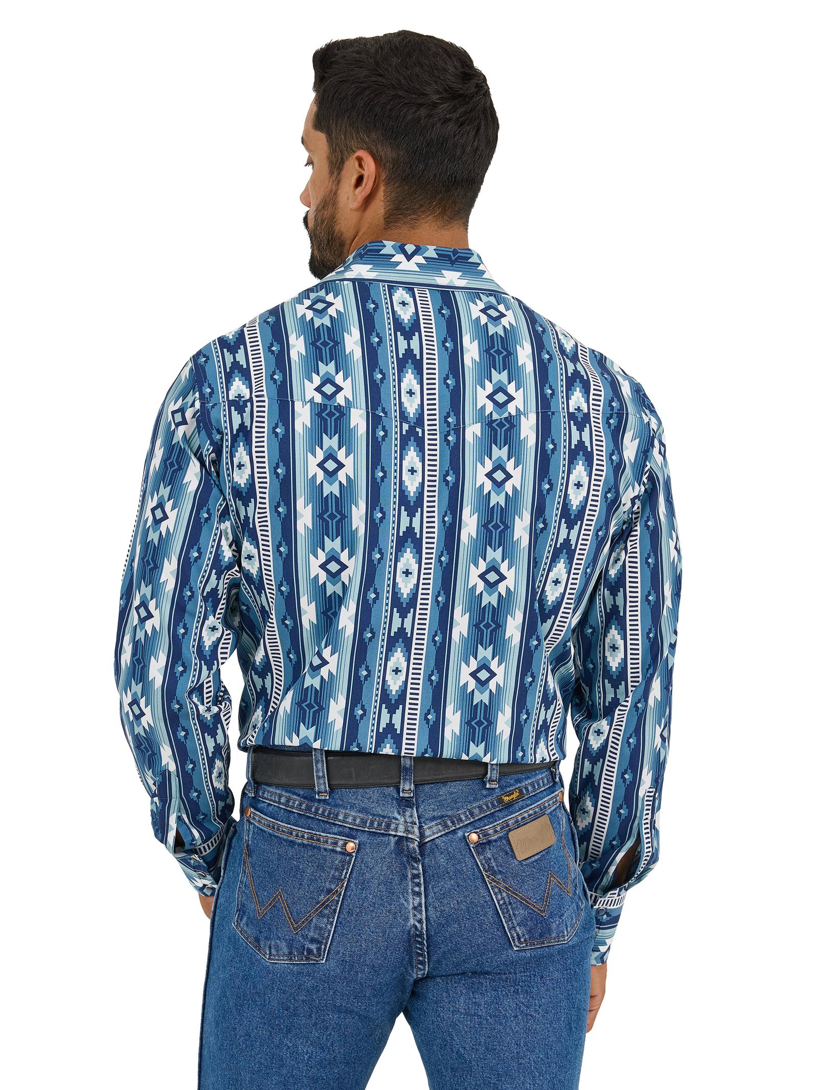 Wrangler Checotah Blue Kaleidoscope Men's - Image 3